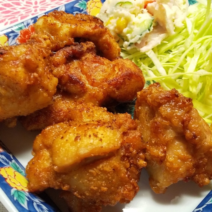 美味☆ 衣にきな粉使用の鶏肉唐揚げ☆